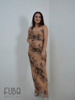 İp Askılı Drape Elbise - Görsel 2