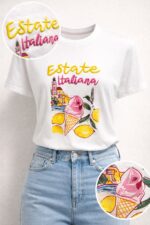 Desenli T-shirt - Görsel 2