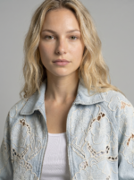 Tencel Kumaş Jean Ceket - Görsel 3
