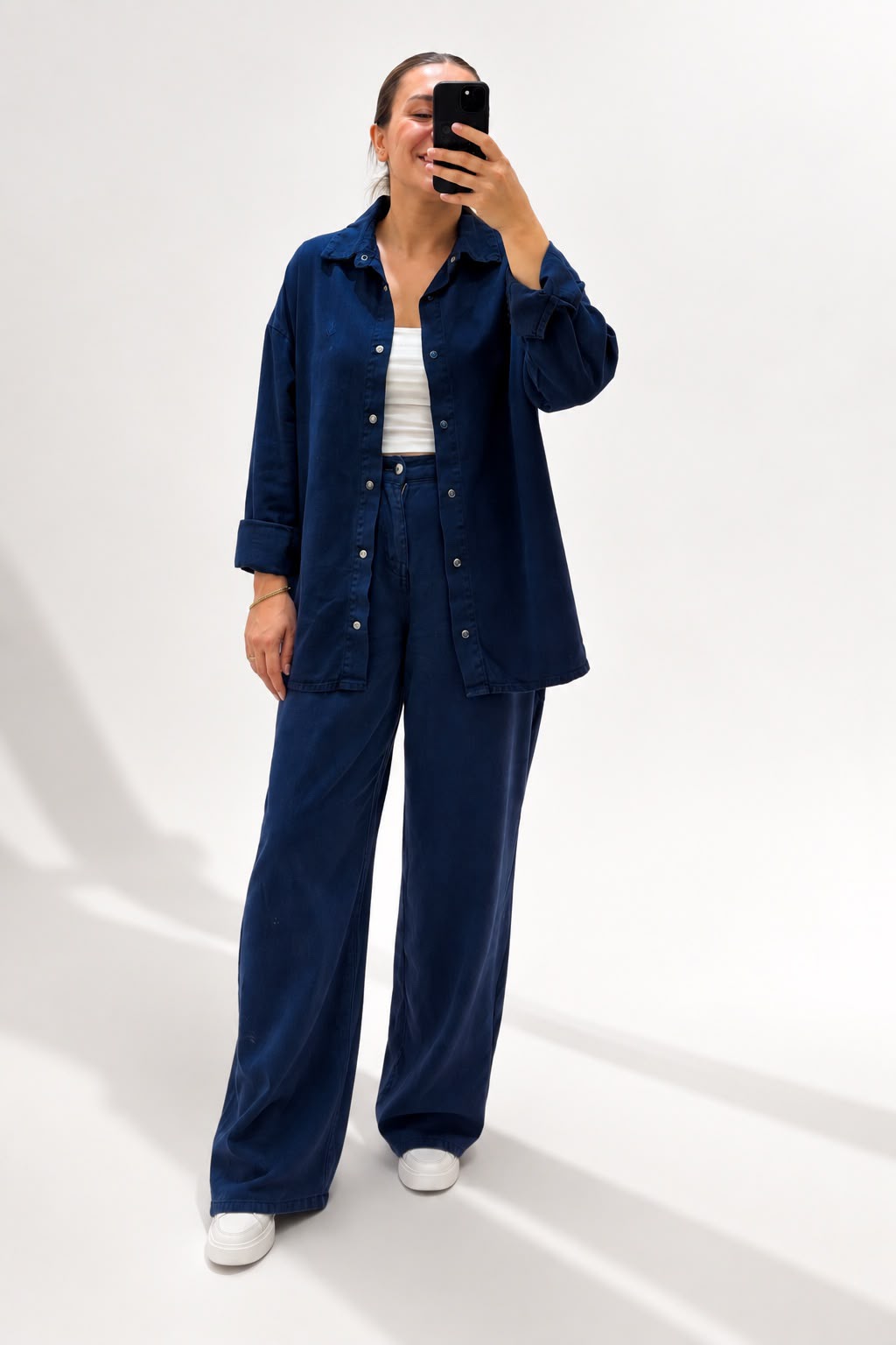 aa58cb9d-d580-4588-99df-4c9b5c10fe6a Tencel Denim Pantolon - Görsel 1
